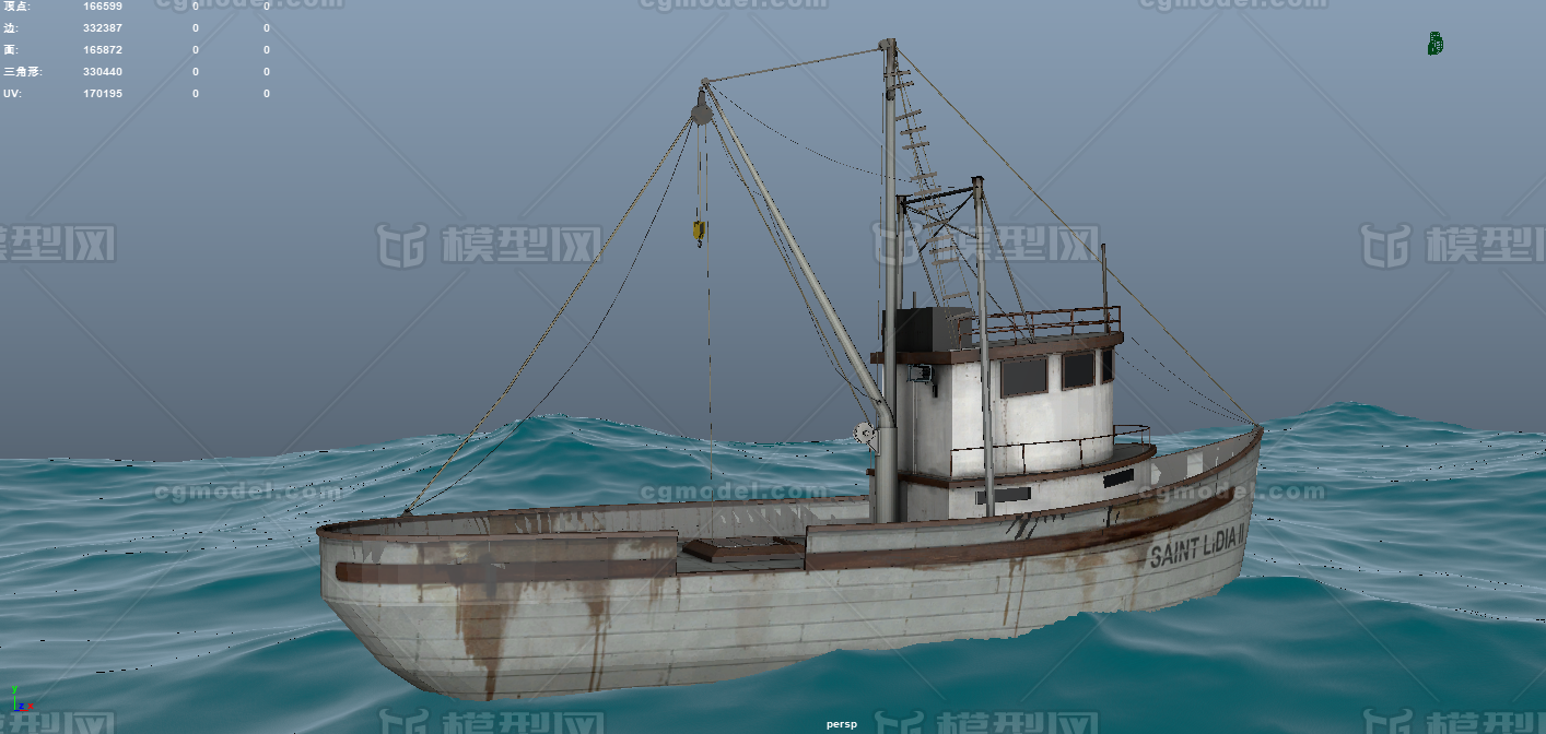 铁皮船 抽沙船模型-货运船模型库-其他模型下载-cg模型网