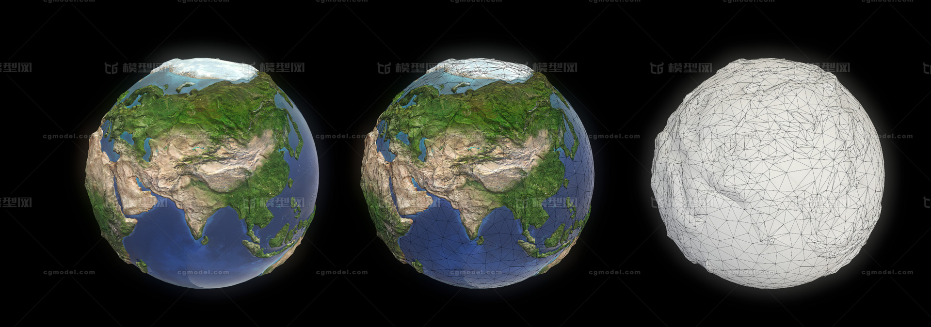 地球写实,pbr制作,有法线.制作精美,2048的制作贴图.