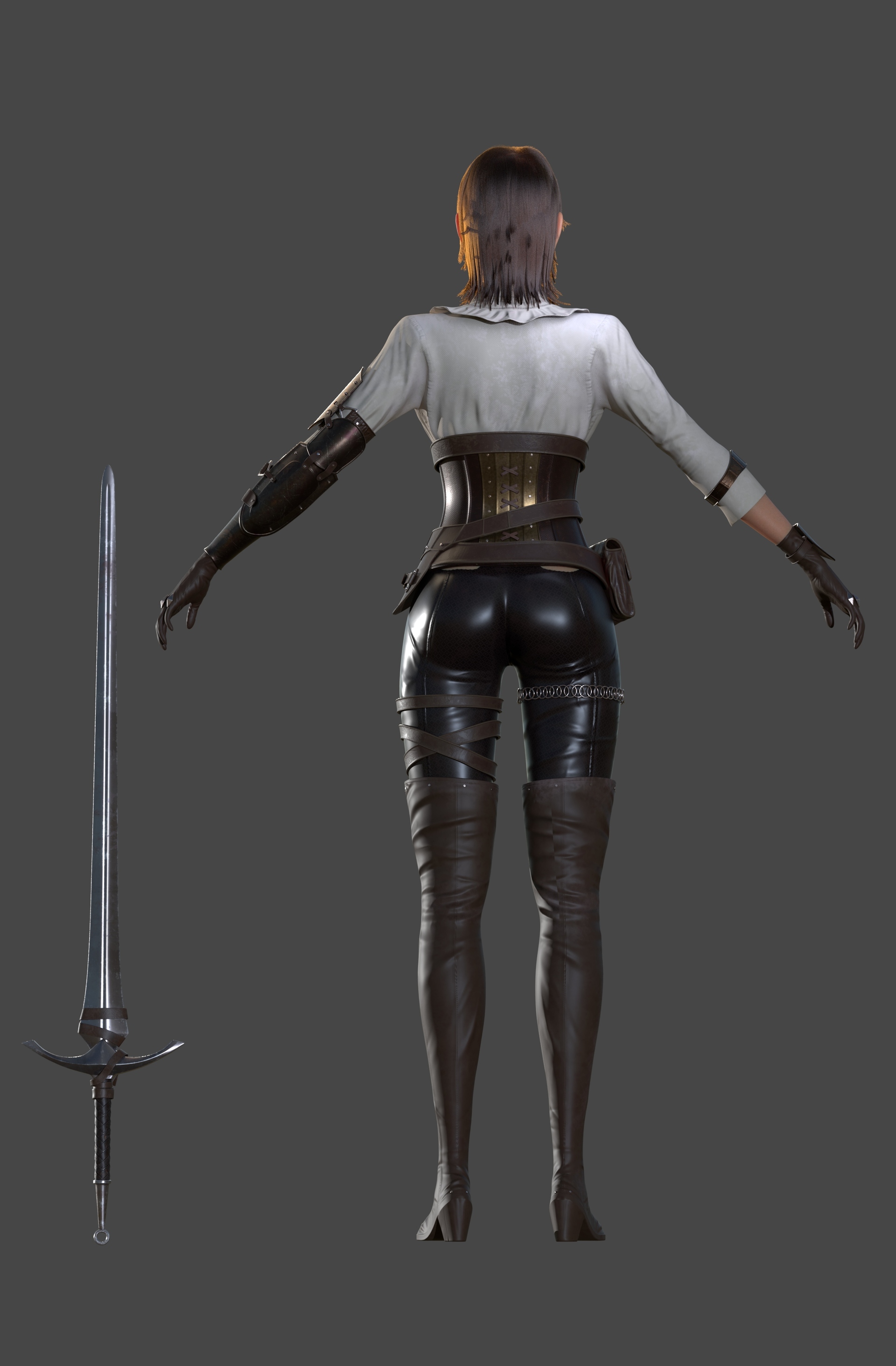 女剑士_大嘿嘿sqj作品_角色/人物/生物_cg模型网