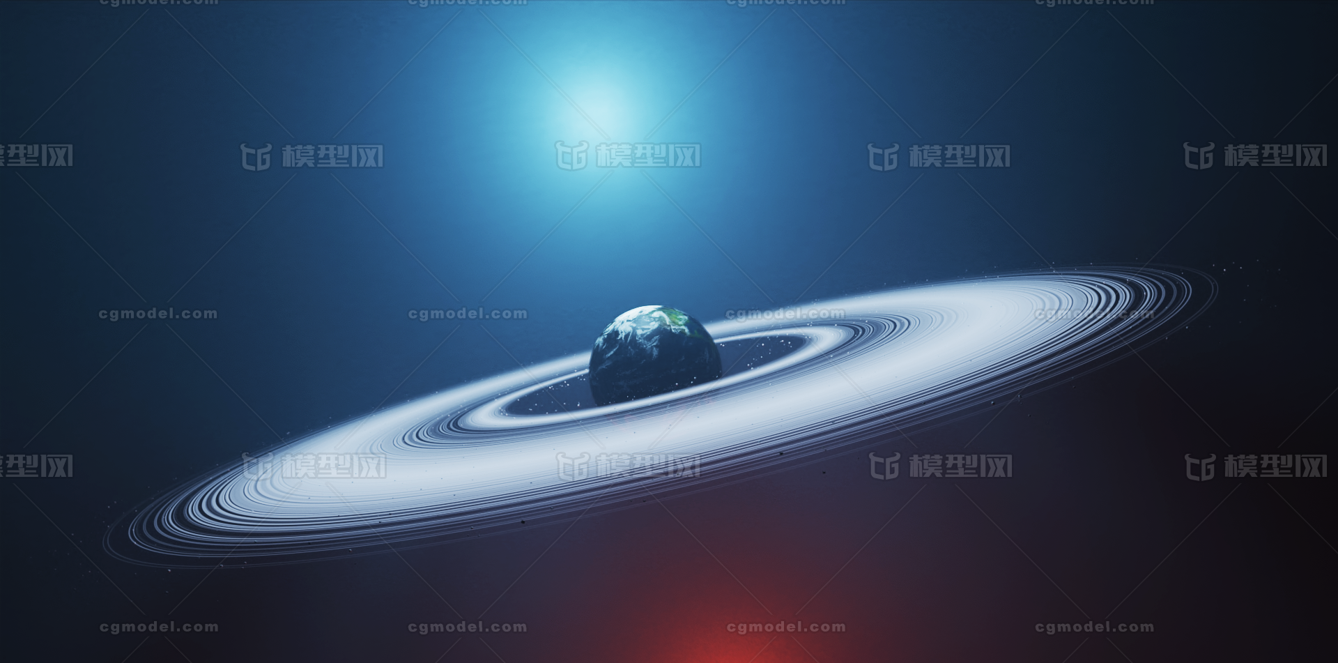 太空星环模型模型-科幻场景模型库-Blender(.blend)模型下载-cg模型网