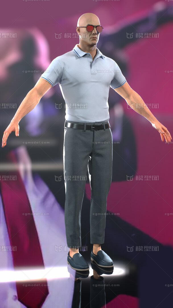 次世代pbr 写实男人 帅哥 商务男 青_nihaomaeve作品_人物男人_cg模型