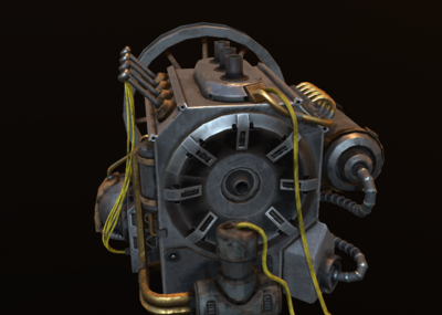 次时代 pbr 蒸汽机 发动机 动力装置 蒸汽朋克 复古