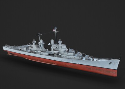 pbr 二战美国海军 亚特兰大级轻型巡洋舰 防空巡洋舰 战舰 军舰