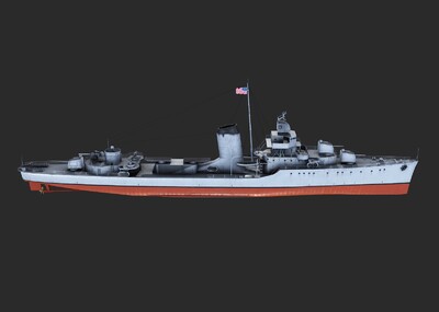西姆斯级驱逐舰哈曼号图片