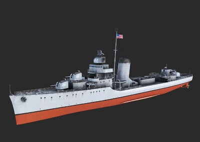 西姆斯级驱逐舰哈曼号图片