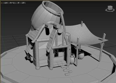 空闲期间做的小房子模型-古代场景模型库-3ds Max(.max)模型下载-cg模型网