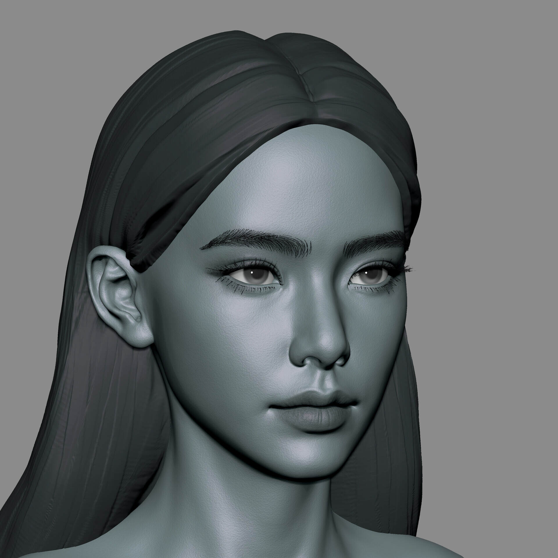 beautiful sister_还得瘦12斤作品_角色/人物/生物_cg模型网