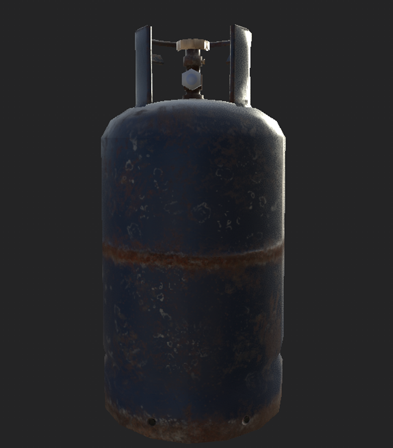次世代pbr材质写实风格煤气罐