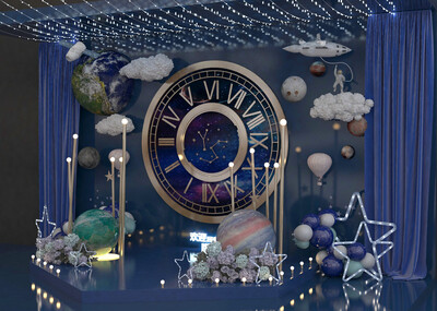 星球 星空 宇宙橱窗陈列布置,陈列 展示 展览 钟表 手表
