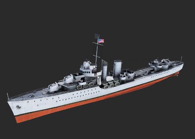 pbr 二战美国海军 法拉格特级驱逐舰 farragut-class destroyer 军舰