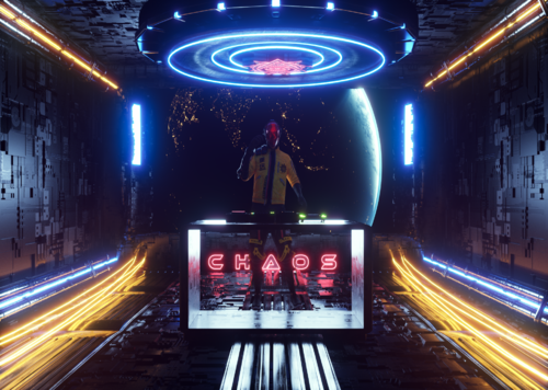 未来 科幻 DJ 跳舞 打碟 动画场景 octane渲染模型-科幻场景模型库-Cinema 4D(.c4d)模型下载-cg模型网