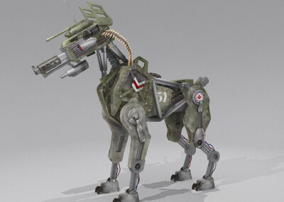 科幻机械狗 仿生机器人 科幻机甲 机械狗 仿生四足机器人 机器狗 科幻