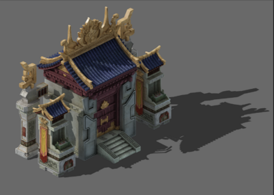 3转2写实场景模型 码头 主建筑 房子模型-古代场景模型库-3ds Max(.max)模型下载-cg模型网