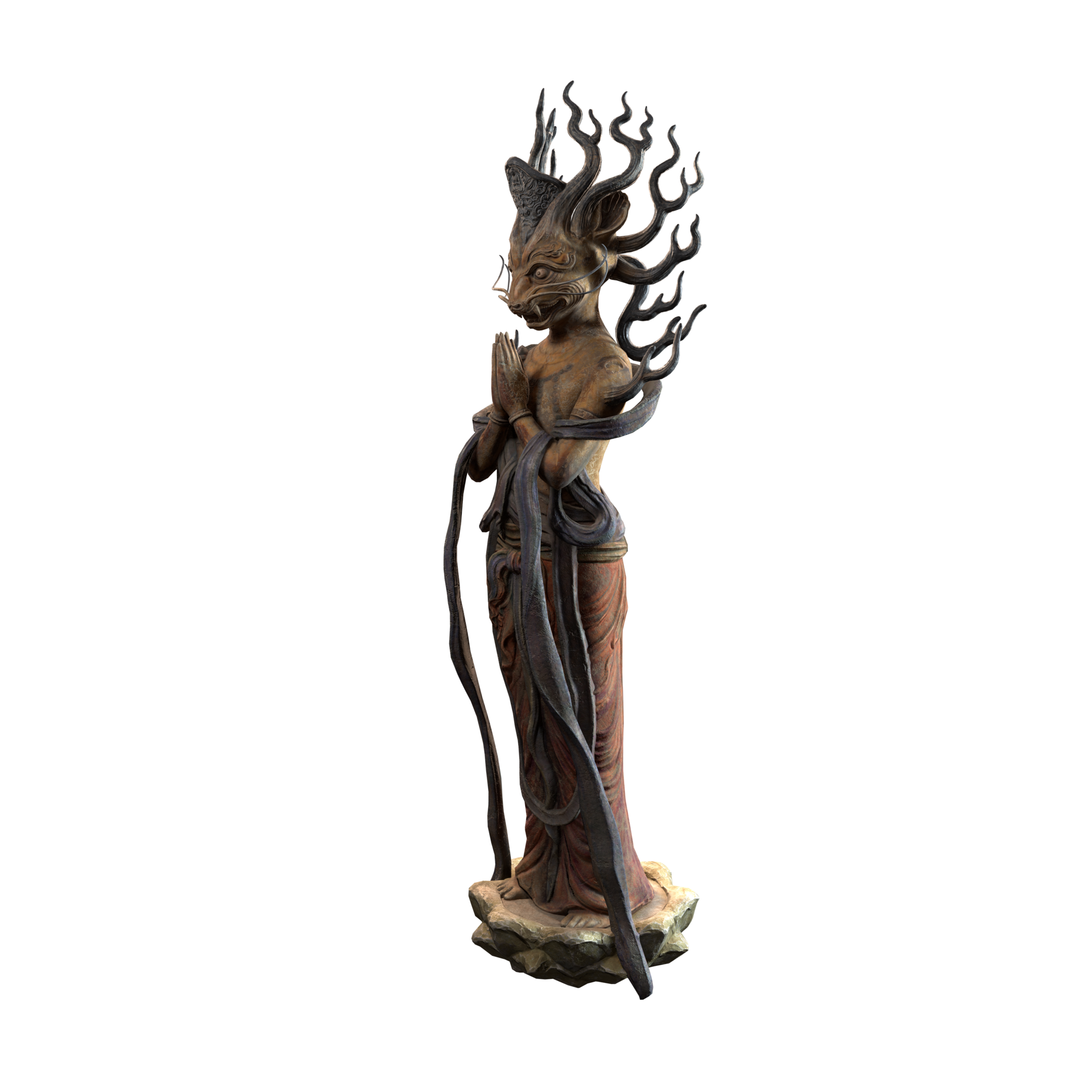 《黑神话:悟空》次世代3d模型赏析_图科菌作品_角色/人物/生物_cg模型