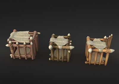 笼子 木笼模型-场景部件模型库-3ds Max(.max)模型下载-cg模型网
