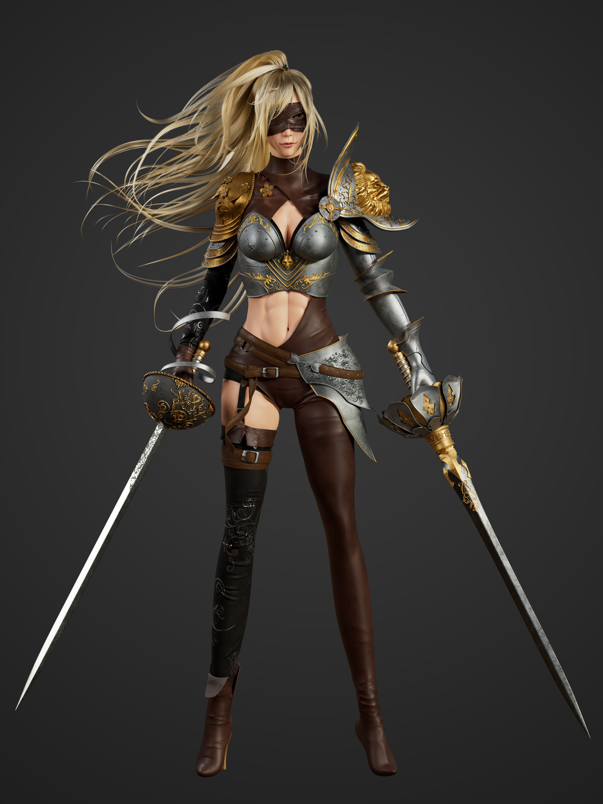 角色练习:瞎女_nijya作品_角色/人物/生物_cg模型网