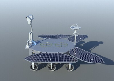 祝融号火星车 中国首辆火星车模型-其他航天设施模型库-3ds max(.