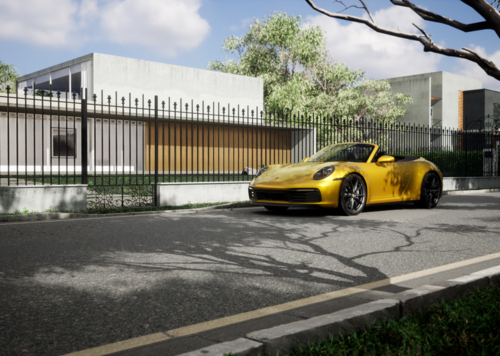 Villa-Porsche 「Unreal Engine 4 写实风高清渲染」