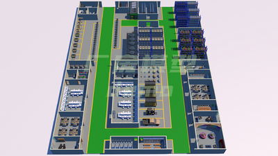 【C4D模型】工厂 厂房模型-工业机械模型库-其他模型下载-cg模型网