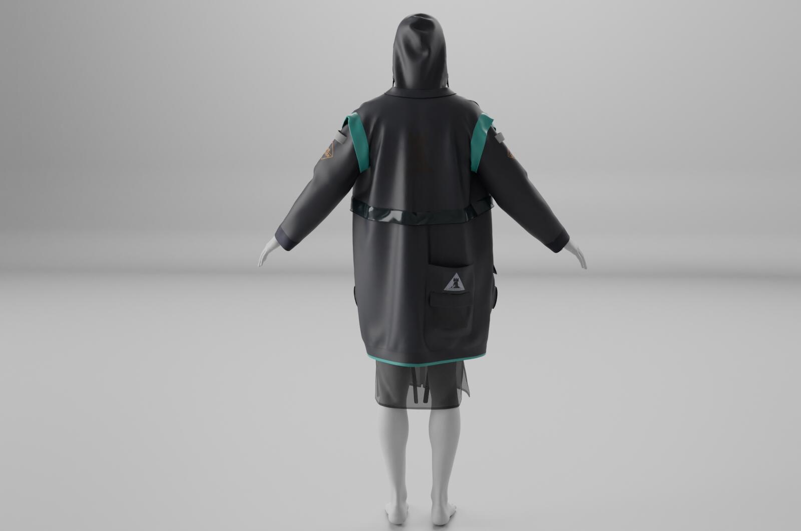 明日方舟博士唯一的衣服_monstermodel作品_角色/人物/生物_cg模型网