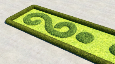 花墙花圃花坛草坪低面植物低面花 作品 石头植物草类石头植物草类 Cg模型网