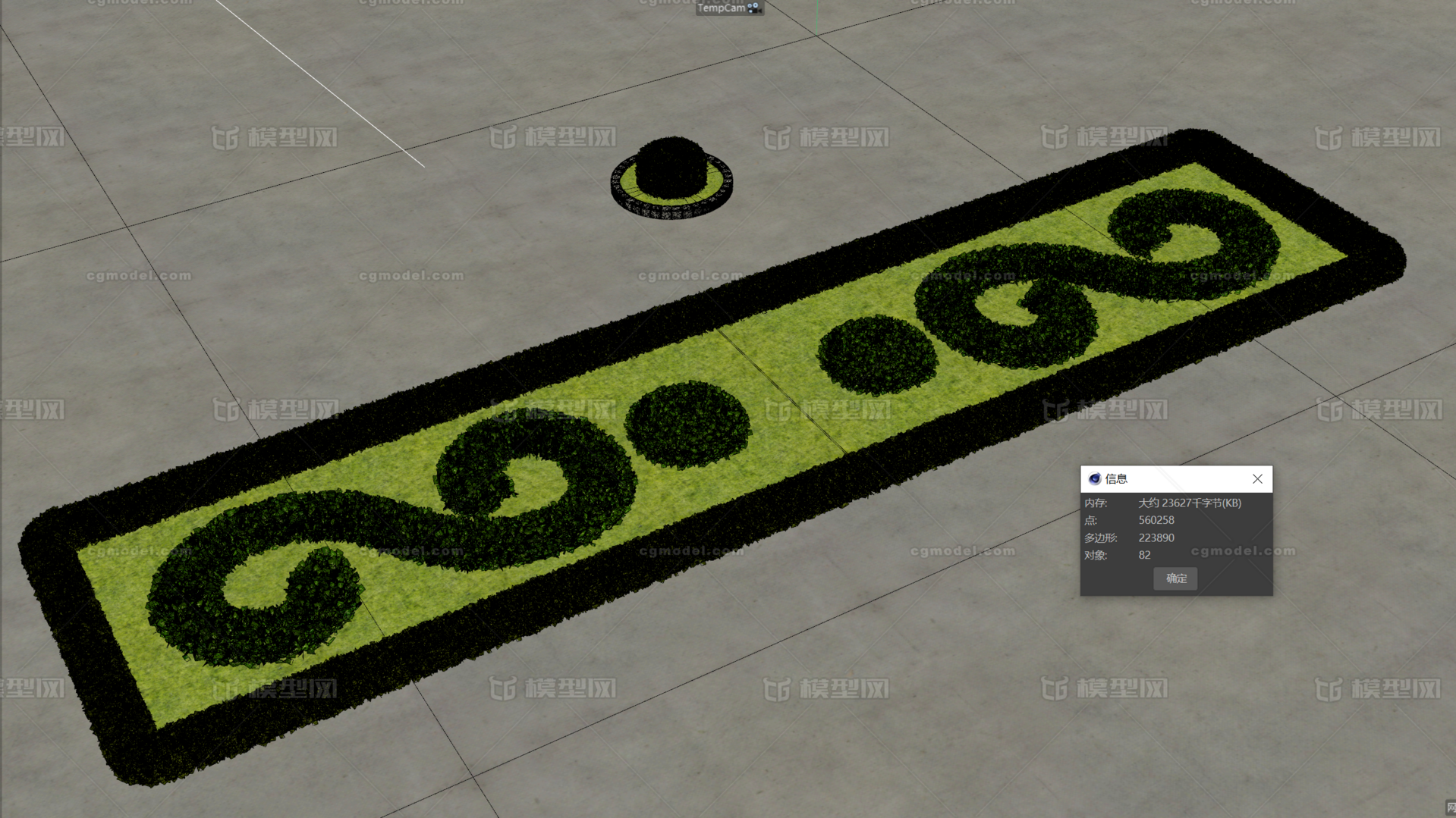 花墙花圃花坛草坪低面植物低面花 作品 石头植物草类石头植物草类 Cg模型网