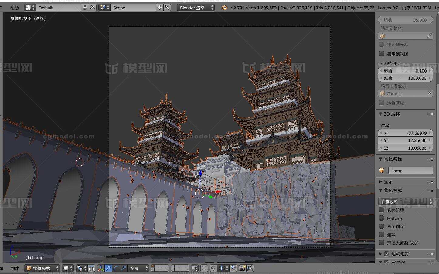 游戏场景 漫画场景模型-古代场景模型库-FBX(.fbx)模型下载-cg模型网