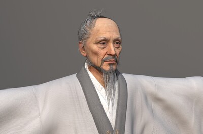 古代老人 古代人物模型-老人-男模型库-Maya(.ma/.mb)模型下载-cg模型网