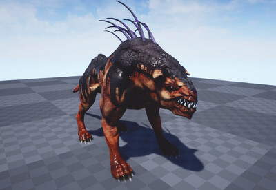 ue4次世代野兽怪物boss残暴凶残变异恶魔狼