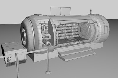次世代太空舱 太空飞船  太空舱 太空逃生舱 应急救援舱 科技 航天舱