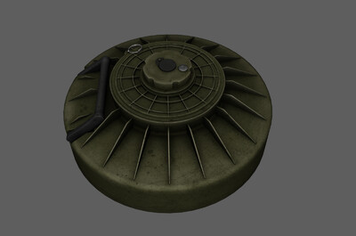 atmine 地雷 爆破雷 反坦克地雷 反坦克爆破雷 炸弹模型-火炮器械模型