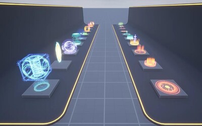 魔法特效 流光特效 粒子特效 ue4特效 魔法阵 传送门 游戏特效 火焰