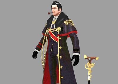 卡通大叔 动画人物 动少年 中年 卡通人物  卡通男人 战士上班族 皮甲