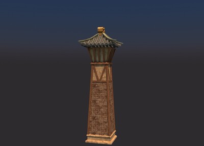 塔楼 箭塔模型-古代场景模型库-3ds Max(.max)模型下载-cg模型网