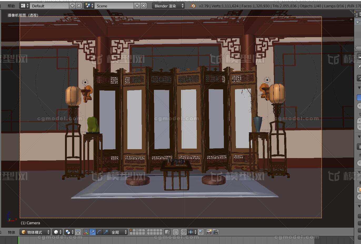 游戏场景 漫画场景模型-古代场景模型库-FBX(.fbx)模型下载-cg模型网