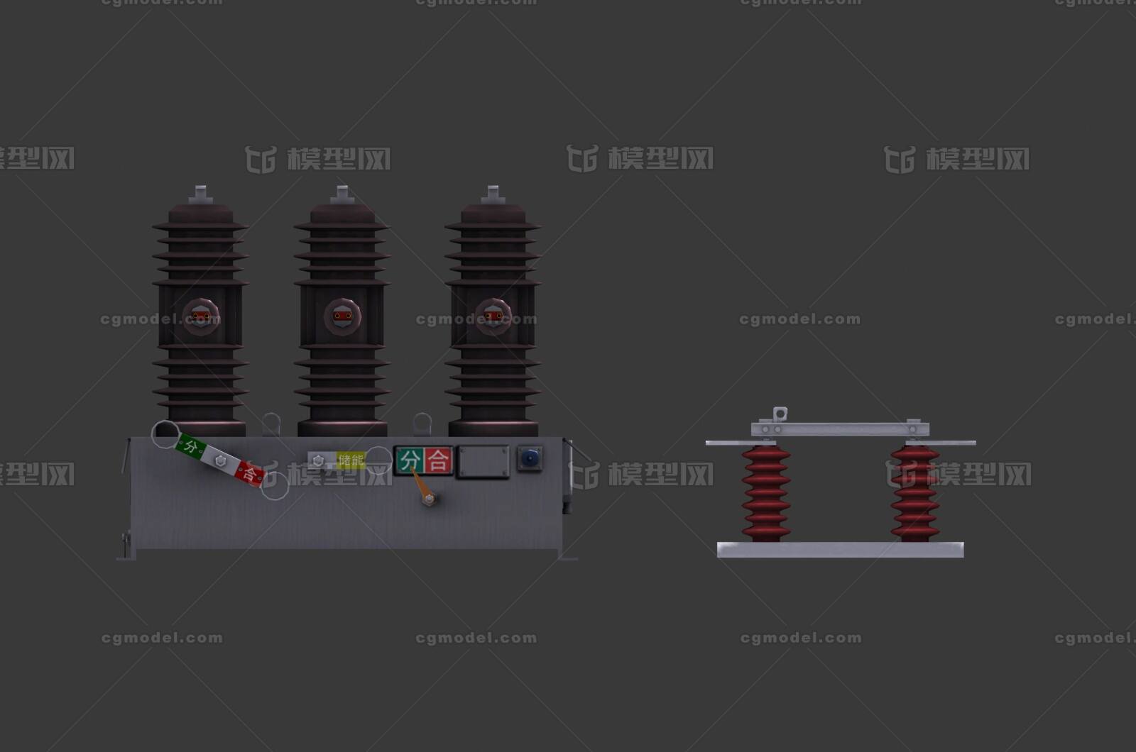 断路器 隔离刀闸模型-电机部件模型库-3ds Max(.max)模型下载-cg模型网