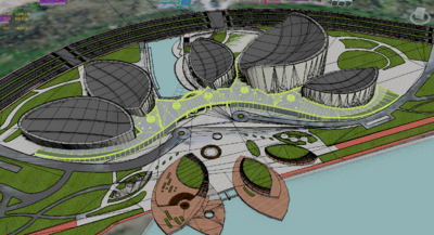 福州海峡文化艺术中心模型-科幻建筑模型库-Unity模型下载-cg模型网