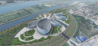福州海峡文化艺术中心模型-科幻建筑模型库-Unity模型下载-cg模型网