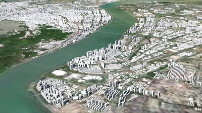 杭州3d城市模型 杭州山体地形模型-历史建筑模型库-FBX(.fbx)模型下载-cg模型网