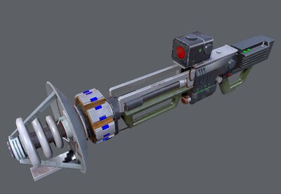 次世代 镭射枪 镭射炮 科幻 pbr  电磁枪 scifi 电磁炮