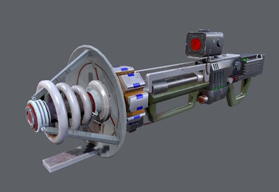 次世代 镭射枪 镭射炮 科幻 pbr  电磁枪 scifi 电磁炮