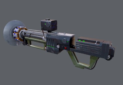 次世代 镭射枪 镭射炮 科幻 pbr  电磁枪 scifi 电磁炮