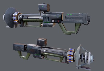 次世代 镭射枪 镭射炮 科幻 pbr  电磁枪 scifi 电磁炮