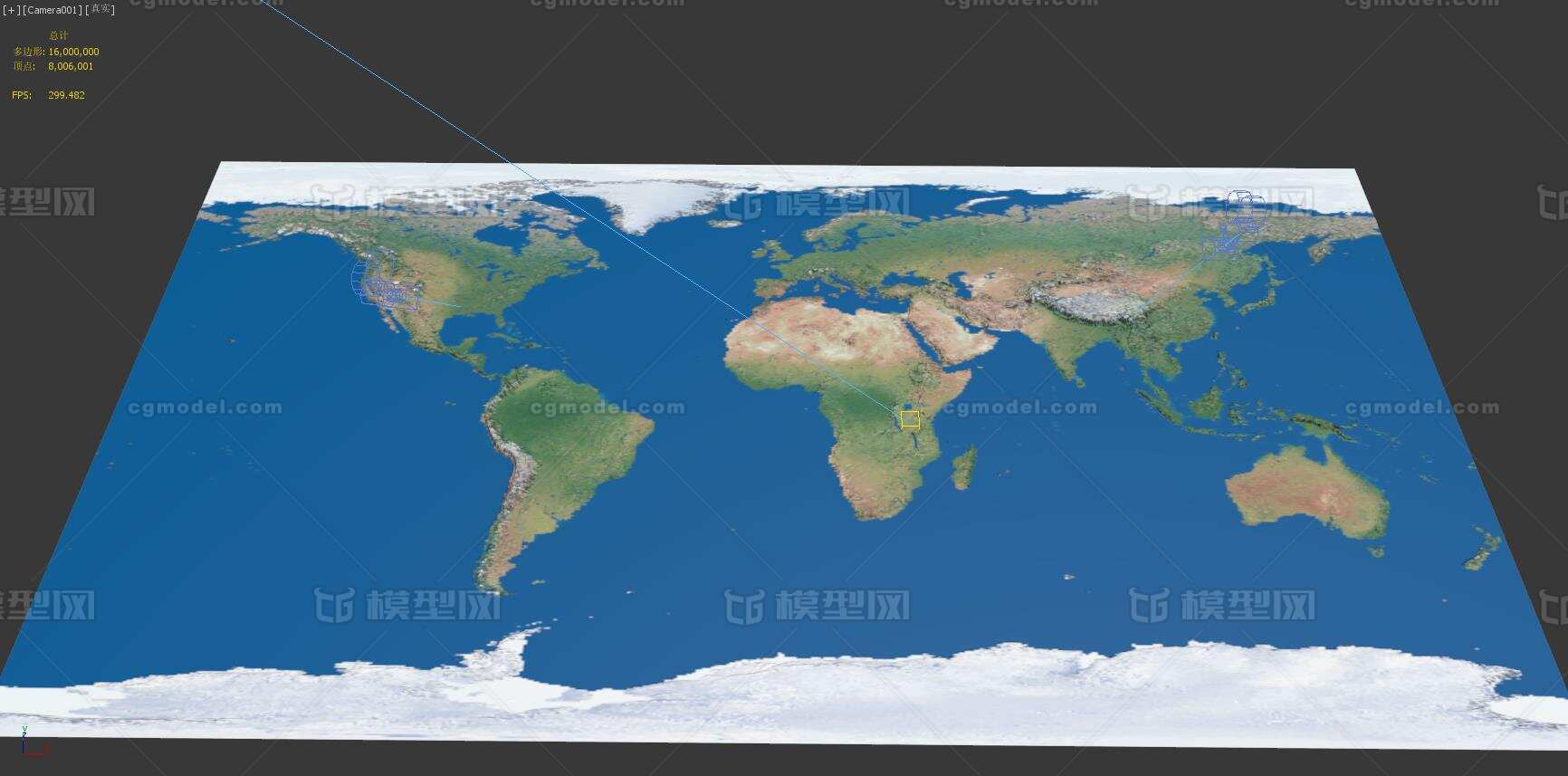 世界三维地图 世界3d地图 地图 平面_ymm1992作品_场景地形场景地形_cg模型网