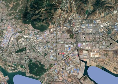 大连市地形模型卫星贴图3d打印高清效果图3dmax三维地形图模型-地形模型库-3ds Max(.max)模型下载-cg模型网