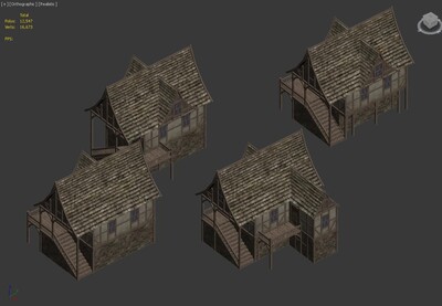 中世纪 复古建筑模型-私人住宅模型库-3ds Max(.max)模型下载-cg模型网