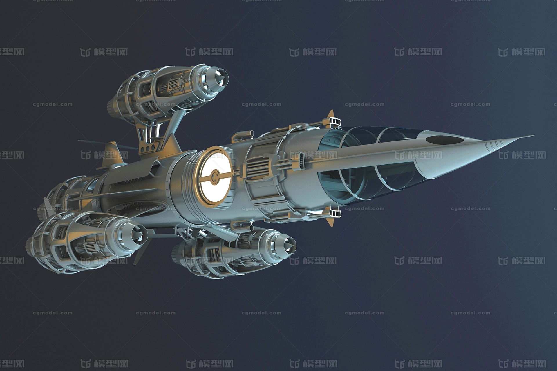现代宇宙飞船_不言不语121作品_飞机/航空器宇宙飞船_cg模型网