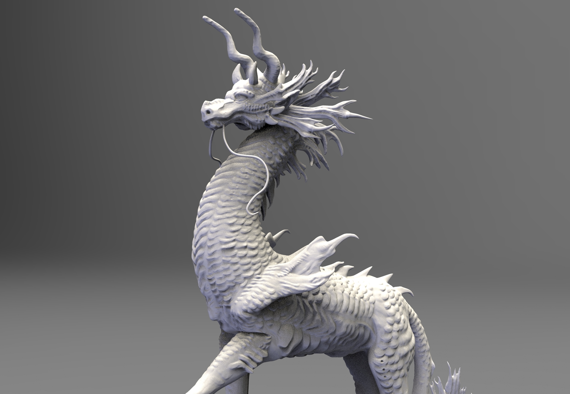 麒麟_靳柳溪作品_角色/人物/生物_cg模型网