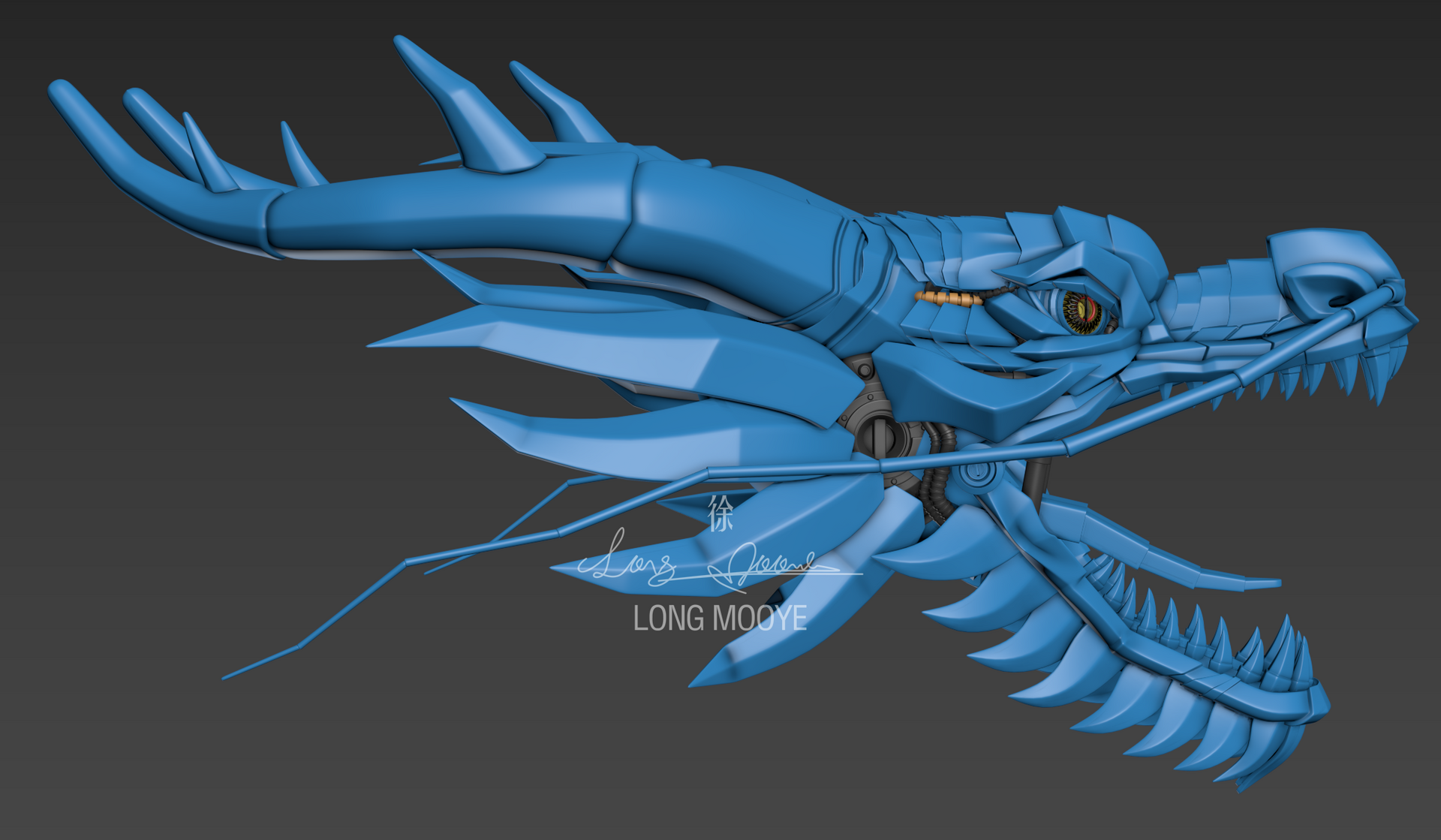 机械神龙建模作品