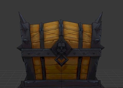 手绘低模宝箱练习作品_小志也作品_生活用具其他_cg模型网